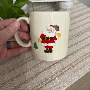 Otagiri Vintage Christmas Santa Claus Holiday Ceramic Coffee Tea Cup Mug EUC